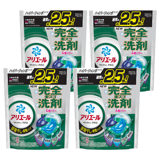 ARIEL 日本原裝進口 4D立體洗衣球補充包 綠色室內曬衣, 28顆, 4袋