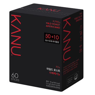 KANU 中焙美式黑咖啡, 1.6g, 60條, 1盒