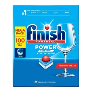 finish 洗碗機專用洗碗錠 100顆- 強效清潔、預防水垢、經濟實惠, 1.3kg, 1盒