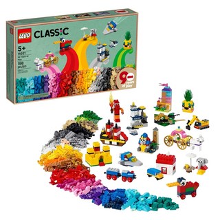 LEGO 樂高 經典系列 積木組合，重現15款經典模型，自由拼砌，創意無限, 精采創意90 週年紀念盒組, 1盒