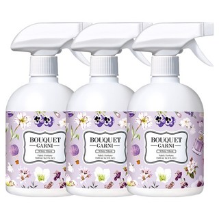 부케가르니 섬유탈취제 화이트머스크 본품, 500ml, 3개
