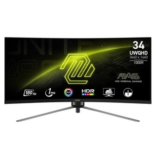 msi 微星 MAG 曲面電競螢幕 7.75~11.3kg, 345CQR, 34吋, 1個