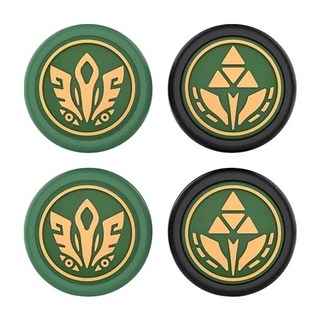 IINE 良值 switch PRO用 搖桿帽4件組, L822, 1組, 黃色 + 綠色