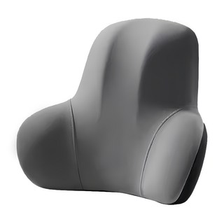 半島良品 記憶棉減壓護腰墊辦公室/車用靠墊, 灰色