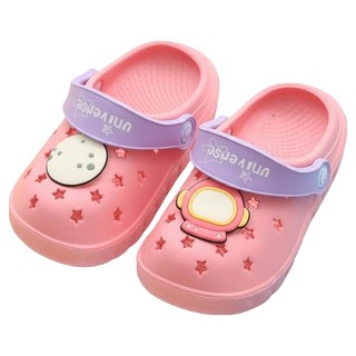 TAY SONG 太松 兒童款 可愛繽紛夜光布希鞋, 粉色, 1雙