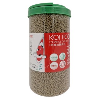 ISTA 伊士達 錦鯉超艷/增豔飼料 成長綠 中粒 浮上性, 1kg, 1瓶