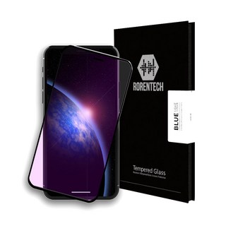 RORENTECH 滿版抗藍光鋼化玻璃手機保護貼, 1個