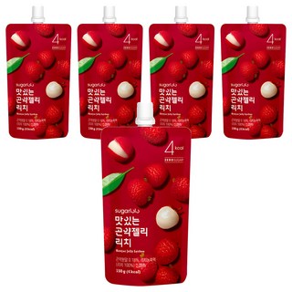sugarlolo INTAKE 蒟蒻果凍飲 荔枝風味 每包含5kcal 無砂糖添加, 150g, 5包