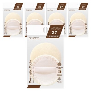 台灣 COSMOS 27 粉餅專用粉撲 2入 S30682, 膚色, 5包