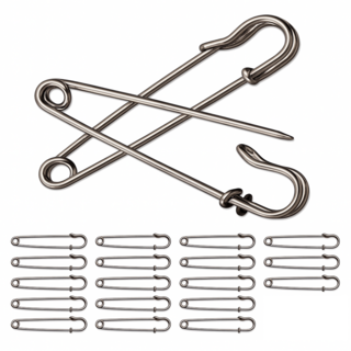 주식회사아텍스 침대 이불 고정 대형핀, 실버, 20개