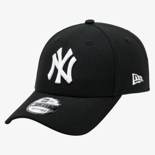 뉴에라 남녀공용 MLB 뉴욕양키스 화이트 온 블랙 베이직 볼캡 14561873