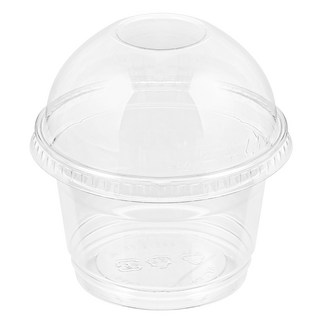 탐사 PET 투명 디저트컵 + 뚜껑, 1개, 50개입