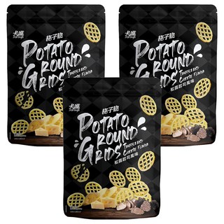 Pop-Smile 卡滋 格子脆 松露起司風味量販包, 220g, 3個