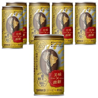 SANKO fabo 美味香濃咖啡, 185ml, 6個