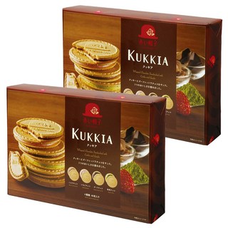 Tivoli Tivon 32枚法蘭酥禮盒, 牛奶可可風味 x 8 + 黑可可風味 x 8 + 抹茶可可風味 x 8 + 草莓可可風味 x 8, 2盒