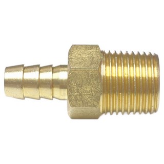 新多多小舖 瓦斯轉接頭 4分外牙+3分插心 2個一組 瓦斯管線轉接, 1組, 黃銅