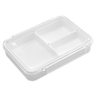 好物良品 日本便攜式外出分隔防串味保鮮便當盒 960ml, 1個