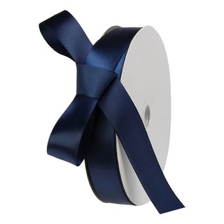 GILGRI 禮物包裝緞面緞帶 25mm, 海軍藍, 36m, 1捲