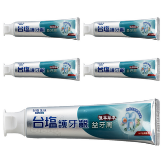 TAIYEN 台塩生技 護牙齦益牙周牙膏 植萃草本, 140g, 5條