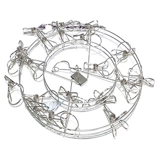 大金剛 特粗圓形白鐵雙層吊架 曬衣夾 20夾, CHN319, 1個