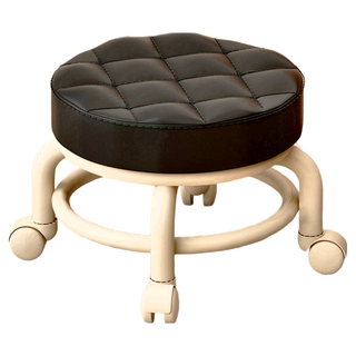 一起購 萬向輪沙發矮凳, 黑色, 1個