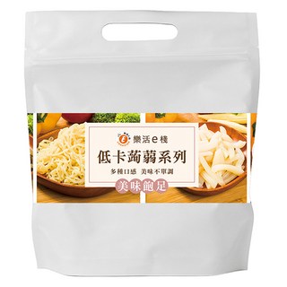 樂活e棧 蒟蒻鐵板細麵 + 辣味豆瓣醬, 180g, 6包, 1袋