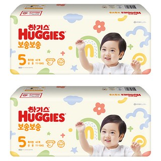 하기스 보송보송 밴드형 기저귀 남여공용, 5단계, 80매
