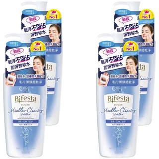 Bifesta 碧菲絲特 抗暗沉即淨卸妝水 溫和去除老廢角質 深層清潔 不含人工香料, 400ml, 4瓶