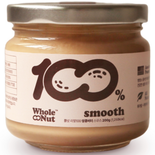 全堅果真100花生醬 細滑, 200克, 1個