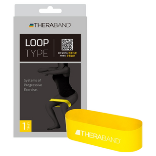 세라밴드 루프 밴드 + 운동매뉴얼, 옐로우, 1개
