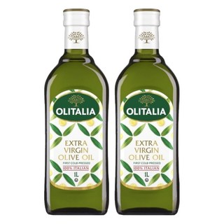 OLITALIA 奧利塔 特級初榨橄欖油，100%義大利原裝進口，第一道初榨，濃郁橄欖果香味，無添加, 1L, 2瓶