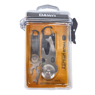 True Utility 英國 多功能14合1鑰匙圈工具組 DAWG, 不鏽鋼材質, 1個