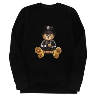 JB Fashion 漁夫帽熊毛圈大學T