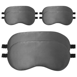 AHOYE 雙面涼溫兩用石墨烯遮光眼罩 舒眠眼罩 牛奶絲 鳥眼布, 2個裝, 3組