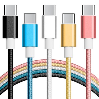 GOOSPERY Type-C高速充電編織傳輸線, 混合色, 1.5m, 5個