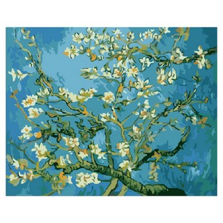 Momofix Painting DIY數字油畫套組 40 x 50cm, 盛開的杏花, 1組