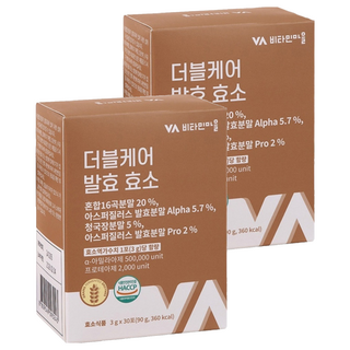 비타민마을 더블케어 발효 효소 30p, 90g, 2개