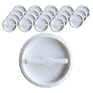 JHK 插座安全鎖蓋, 白色, 20個