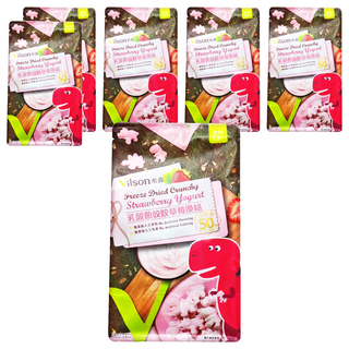 Vilson 米森 乳酸菌咬咬優格, 草莓, 50g, 6袋