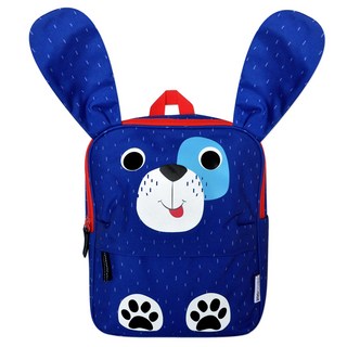 ZOOCCHiNi 防潑水兒童背包 輕量耐用 適合天天使用, 小狗 藍色, 30.5 x 25.5 x 10cm
