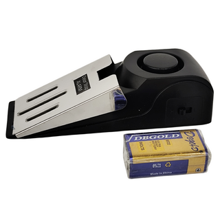 WIDE VIEW 門檔防盜警報器(DS120), 不鏽鋼材質, 附9V電池, 三級靈敏度可調, 1個