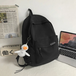 KOKOYI 經典款簡約輕量化減壓護脊防水後背包 尼龍材質, 35 x 13 x 45cm, 黑色