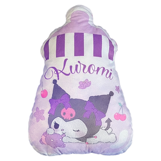 U-House 樺新 SANRIO KUROMI 奶瓶造型抱枕, 小淘氣 紫色