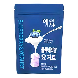 韓爸田園日記 寶寶優格餅乾, 低熱量 四種口味 酸甜水果 夾鏈設計 方便攜帶 急速冷凍技術 含40億活性乳酸菌, 藍莓, 16g, 1包