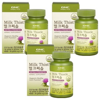 GNCHERBALPLUS 밀크씨슬, 60정, 3개