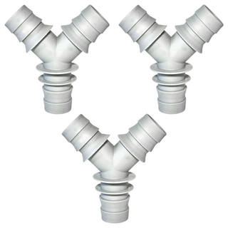 大口徑多合一排水三通 3個, 灰色