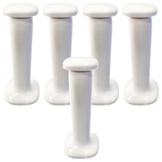 懶角落 伸縮衣架收納架, 白色, 5個