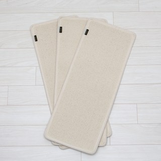 모넬로 수직 스크래쳐 + 벨크로 거친면 8p 세트, 크림, 3개