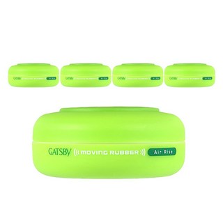 GATSBy MOVING RUBBER AIR RISE 髮蠟, 5個, 80g