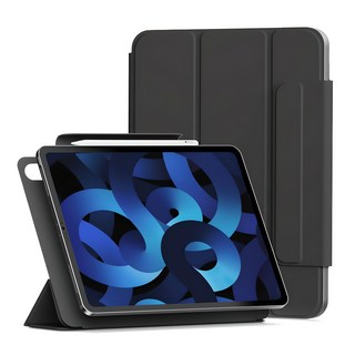 신지모루 마그네틱 폴리오 펜슬 커버 태블릿PC 케이스, 블랙, 1개